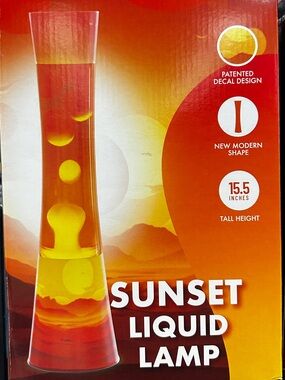 Sunset Liquid Lamp - Orange & Yellow